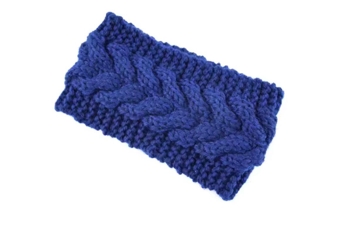 Bandana Tejida Azul Pavo