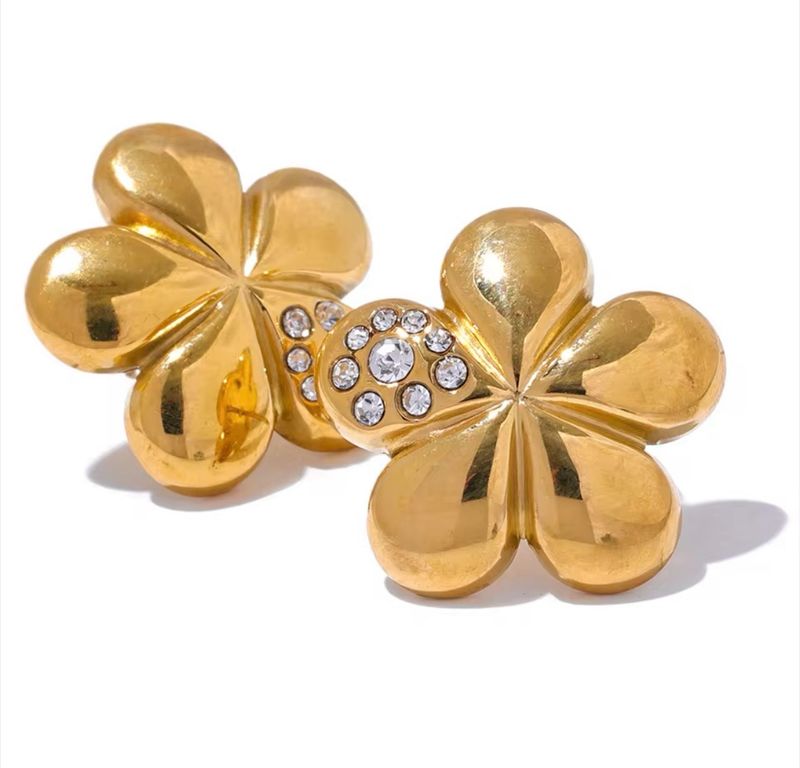 Stud Flower Gold