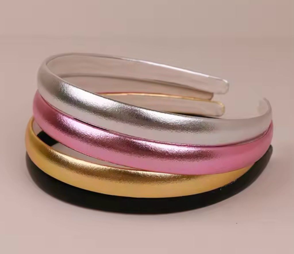 Juego de 4  Diademas Metálicas