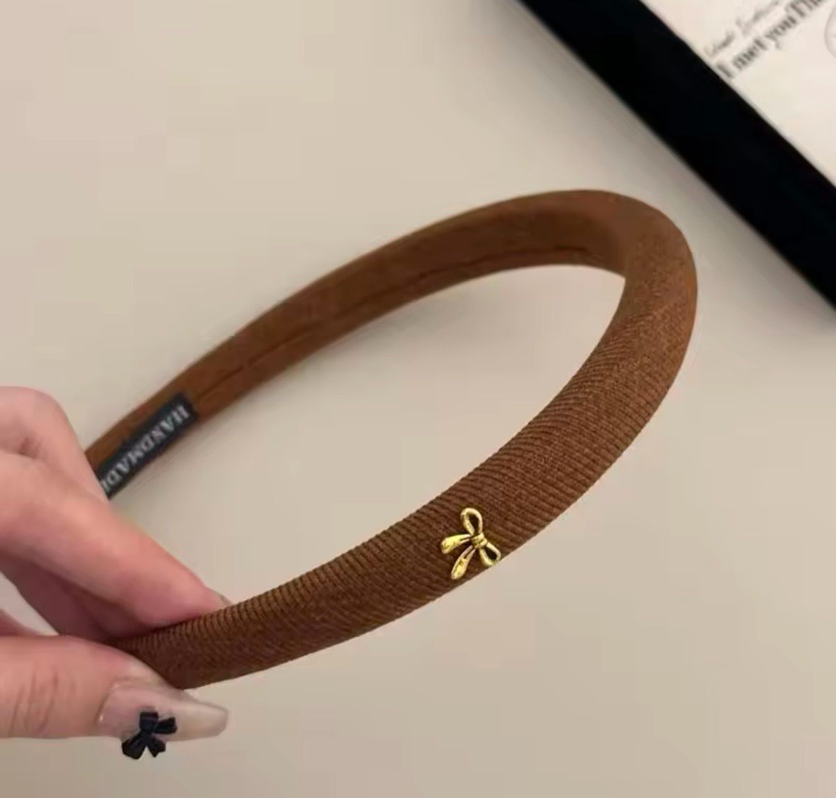 Bow Headband Coffe