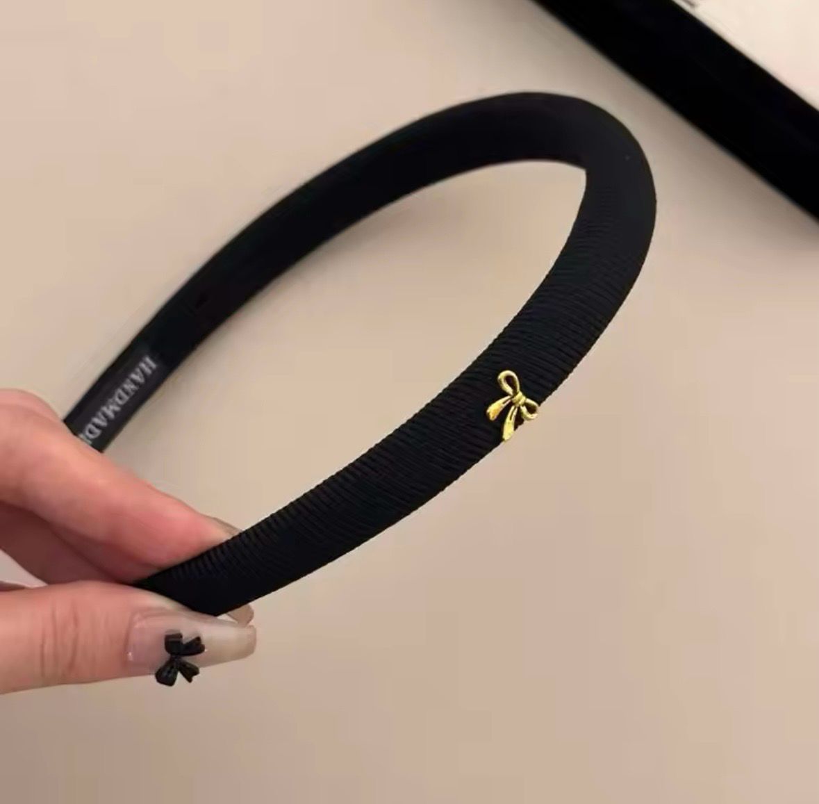 Bow Headband Black