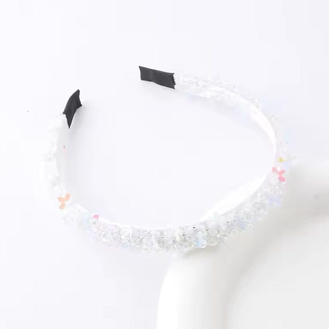 Holiday Sparkle Headband White