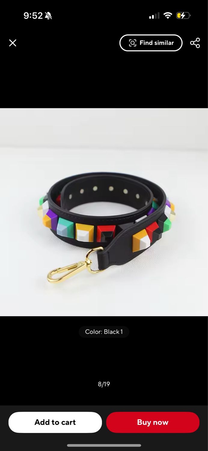 Black colorfull Strap