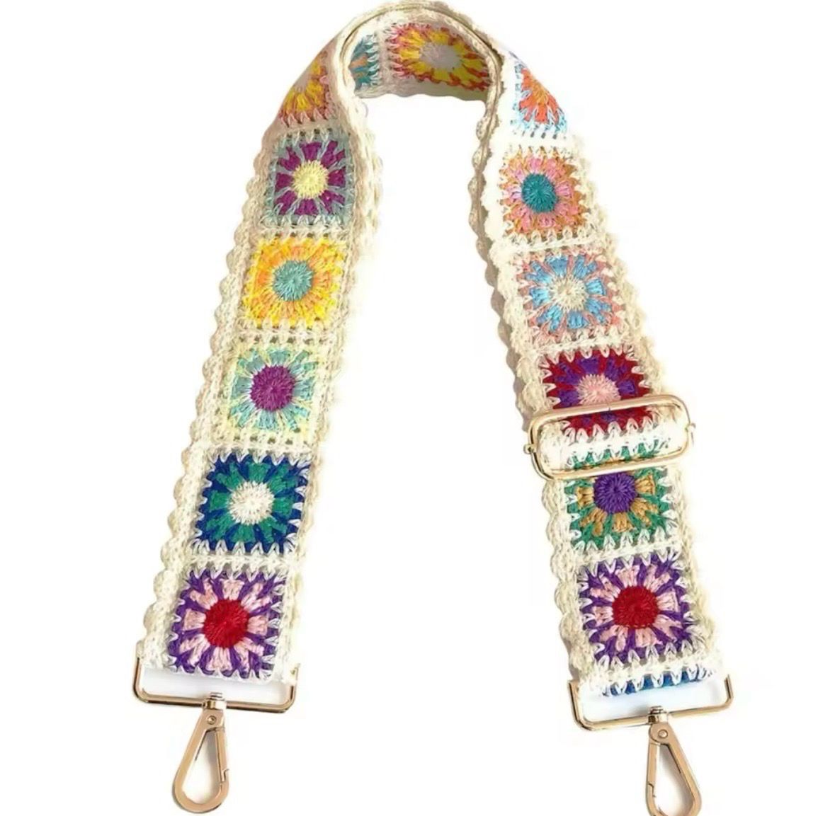 White Flowers Strap
