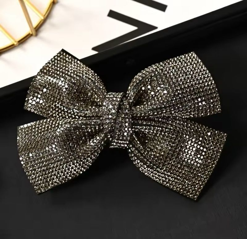 Black Rhinestone Hairbow