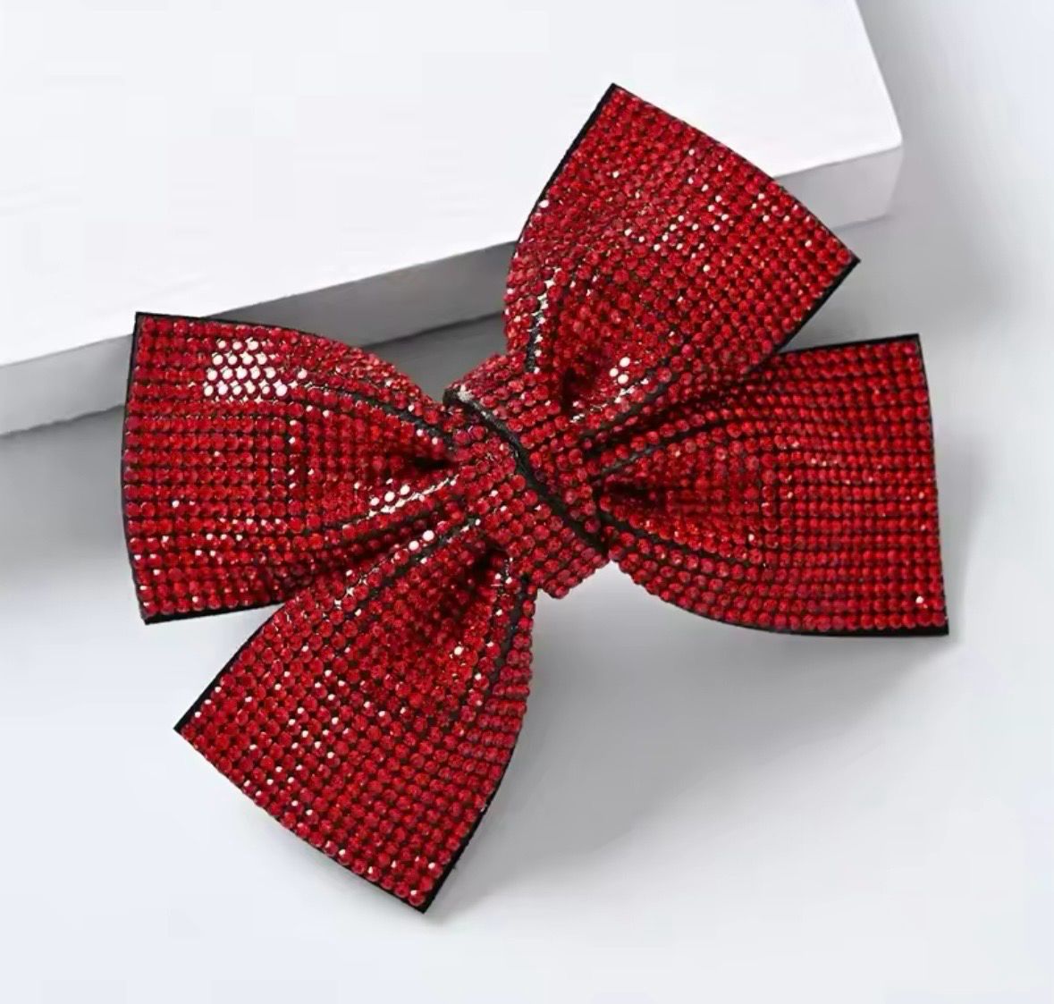Red Rhinestone Hairbow