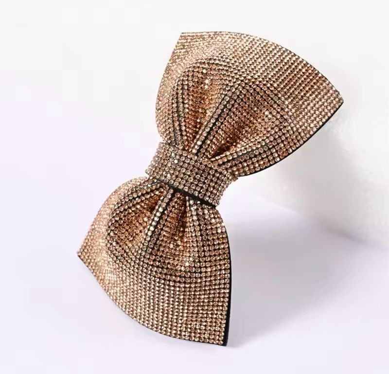 Rosegold Rhinestone Hairbow