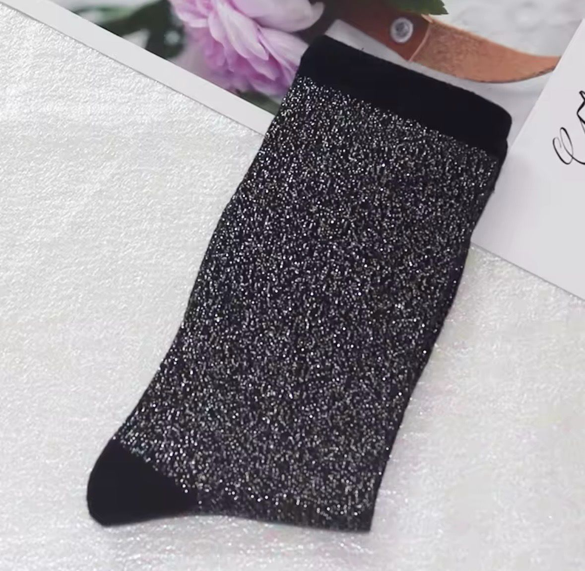 Holiday Black Socks