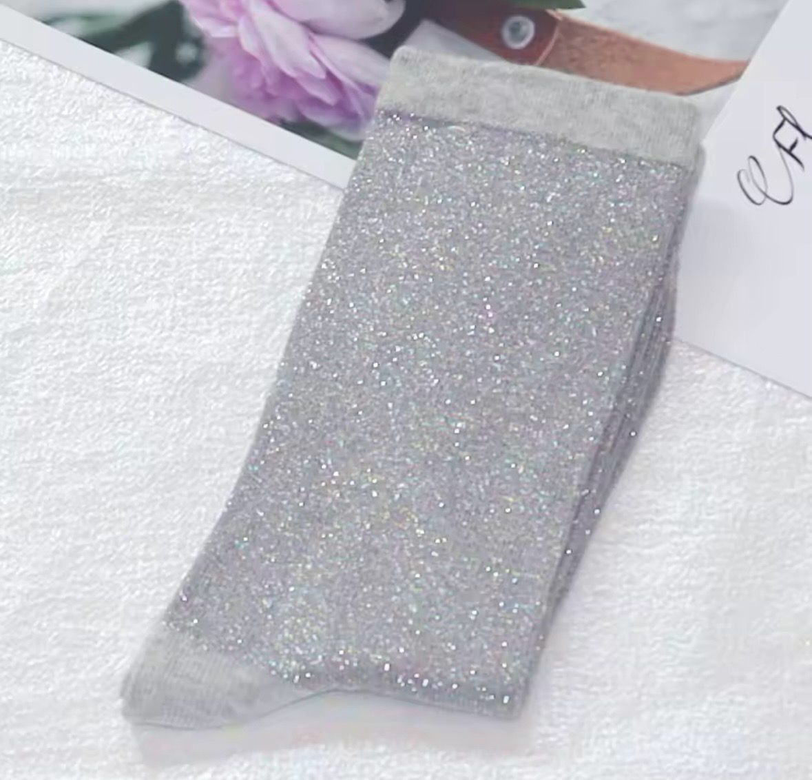 Holiday Gray Socks