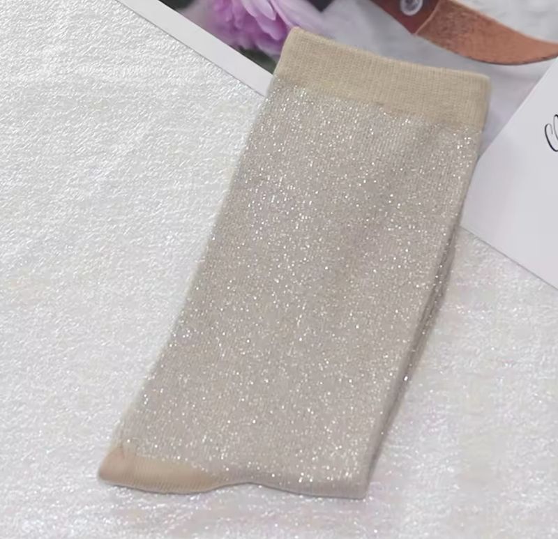 Holiday Beige Socks