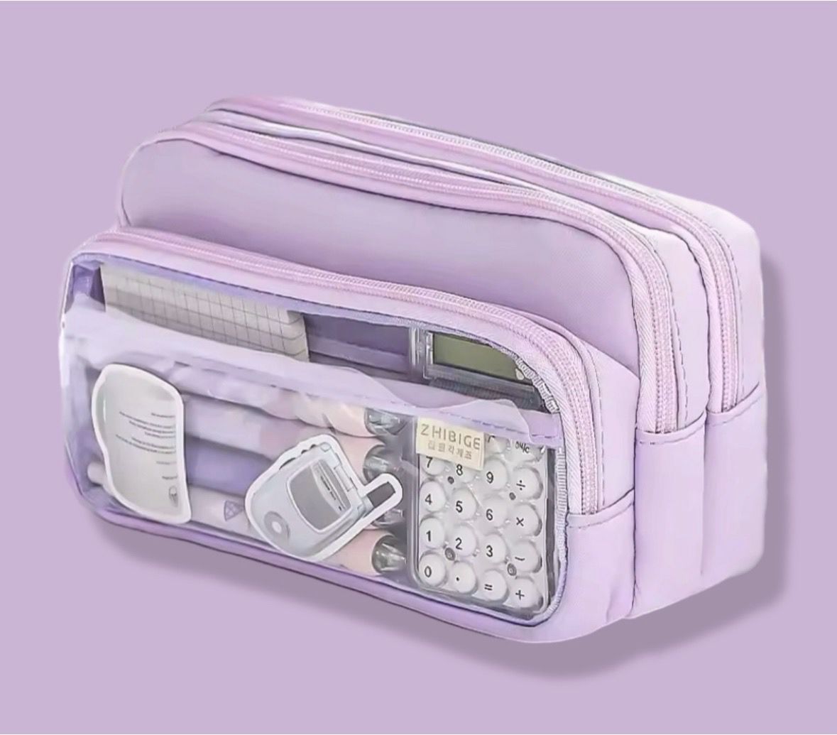 Estuche de lapiceros Lila