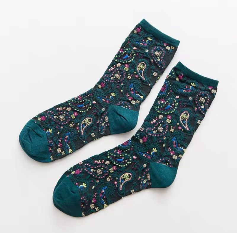 Floral Print Socks
