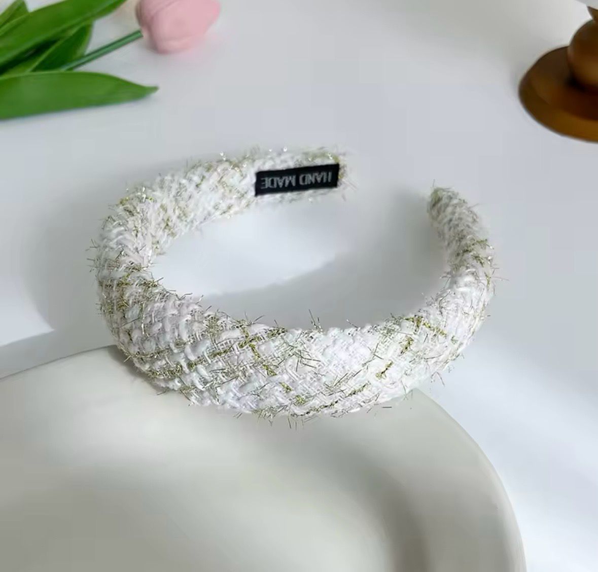 White Vintage Headband