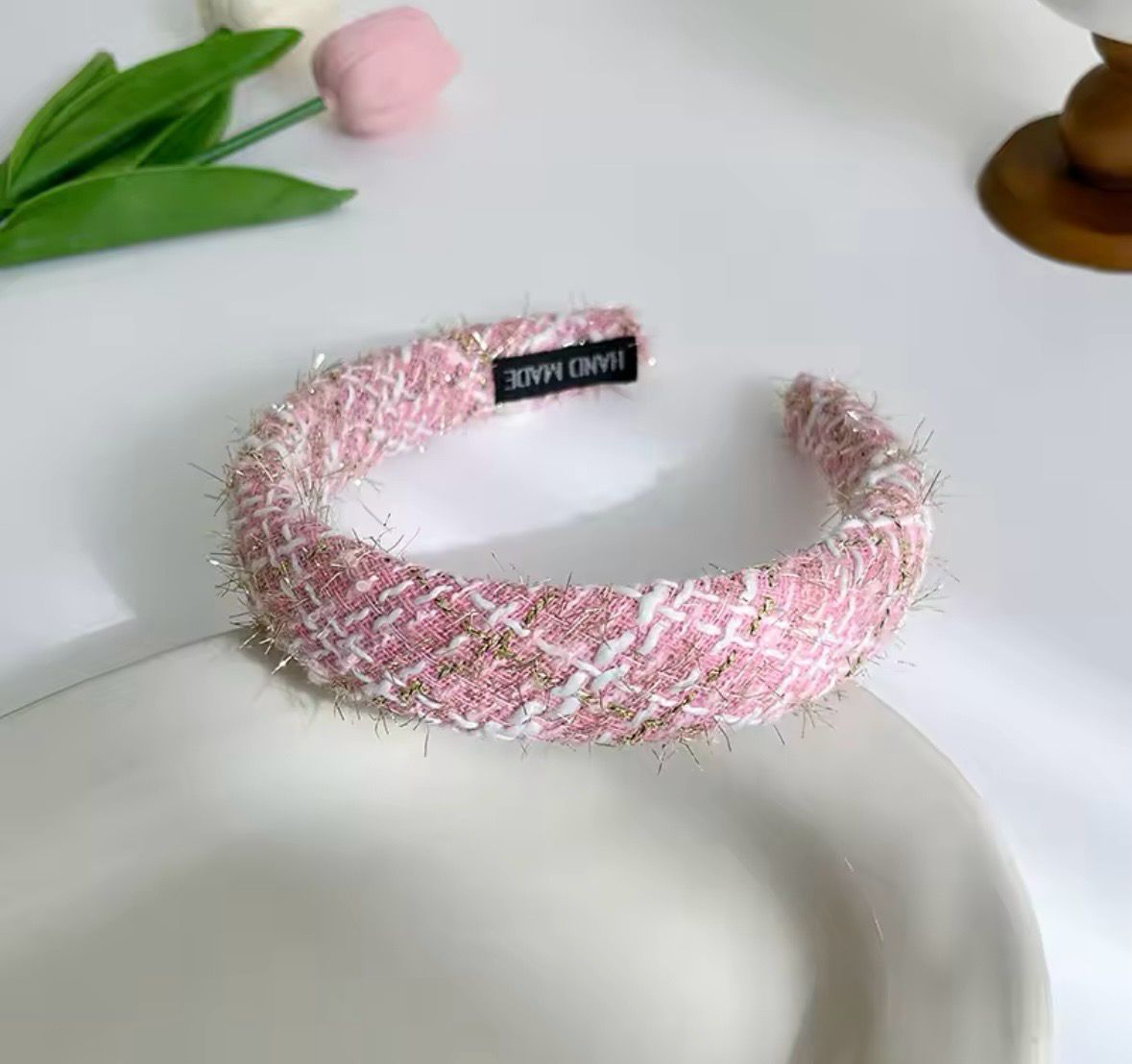 Pink Vintage Headband