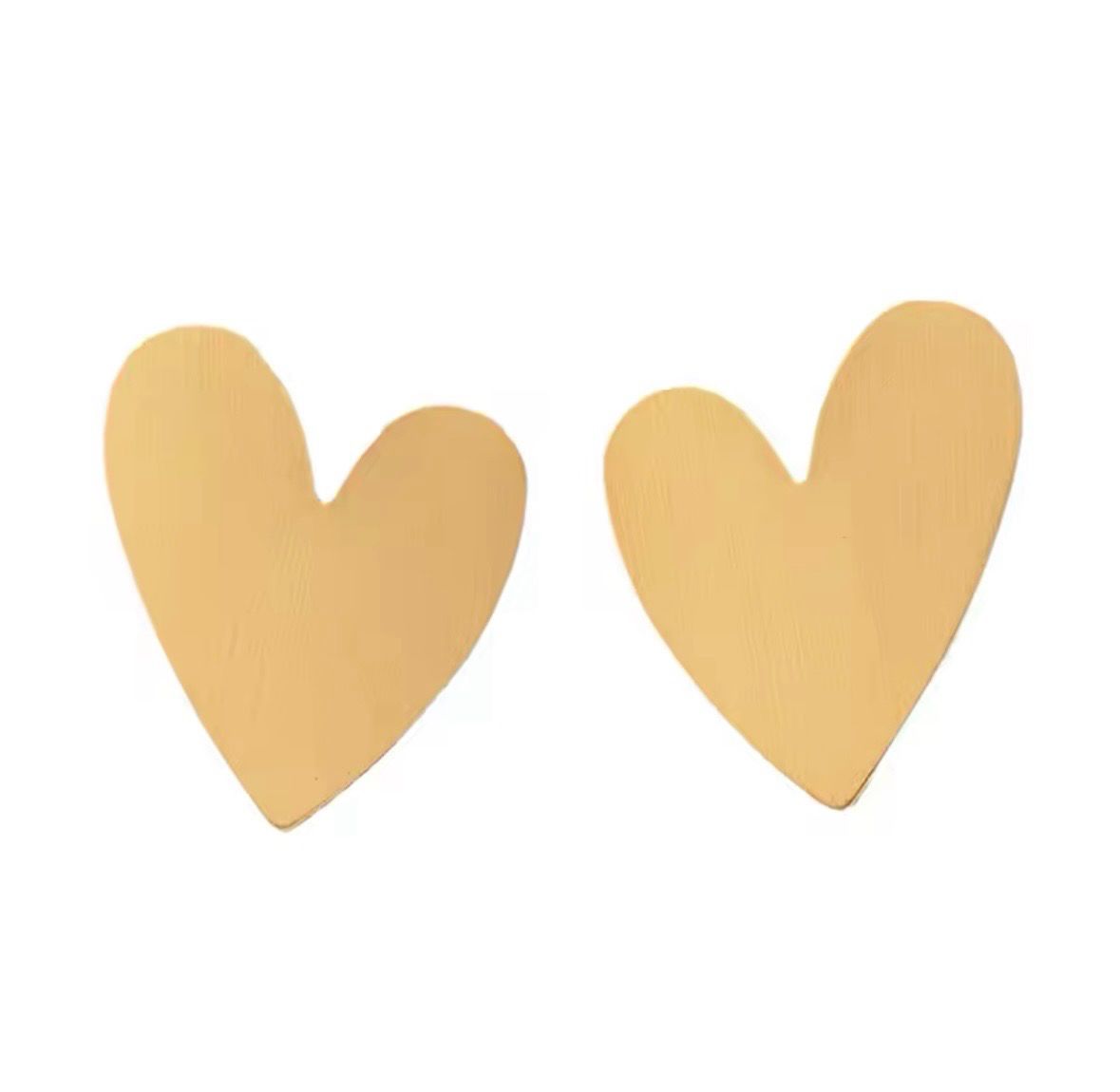Gold Hearts Studs