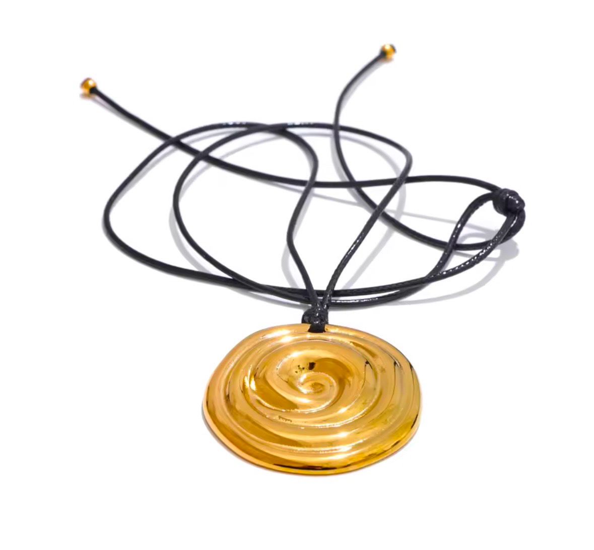 Gold Spiral Necklace