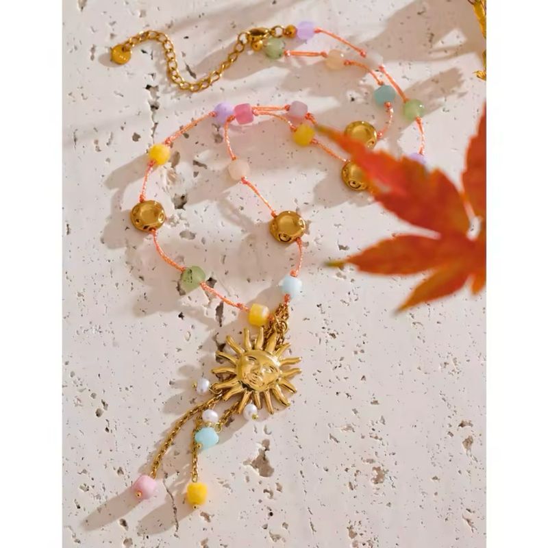Colorful Sun Necklace