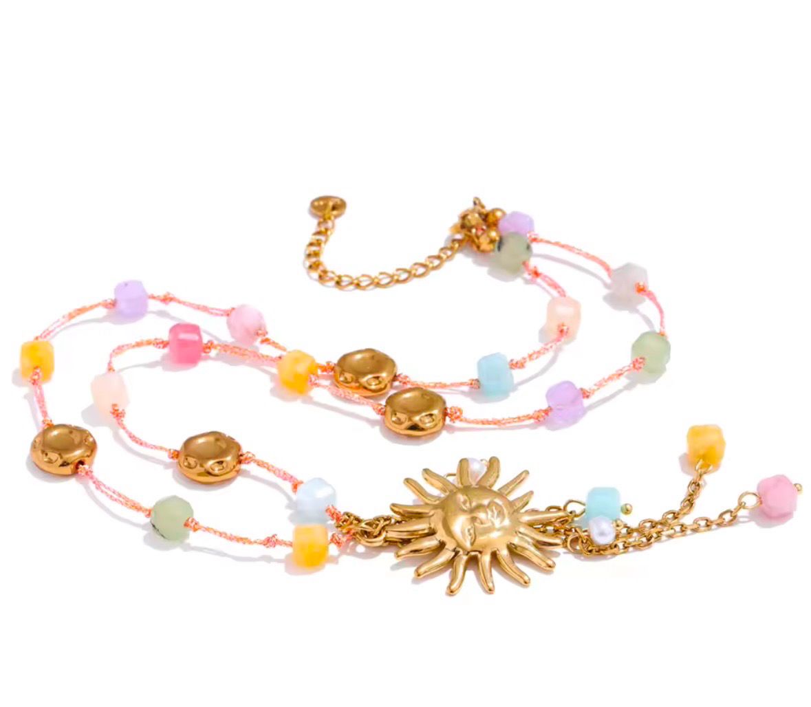 Colorful Sun Necklace