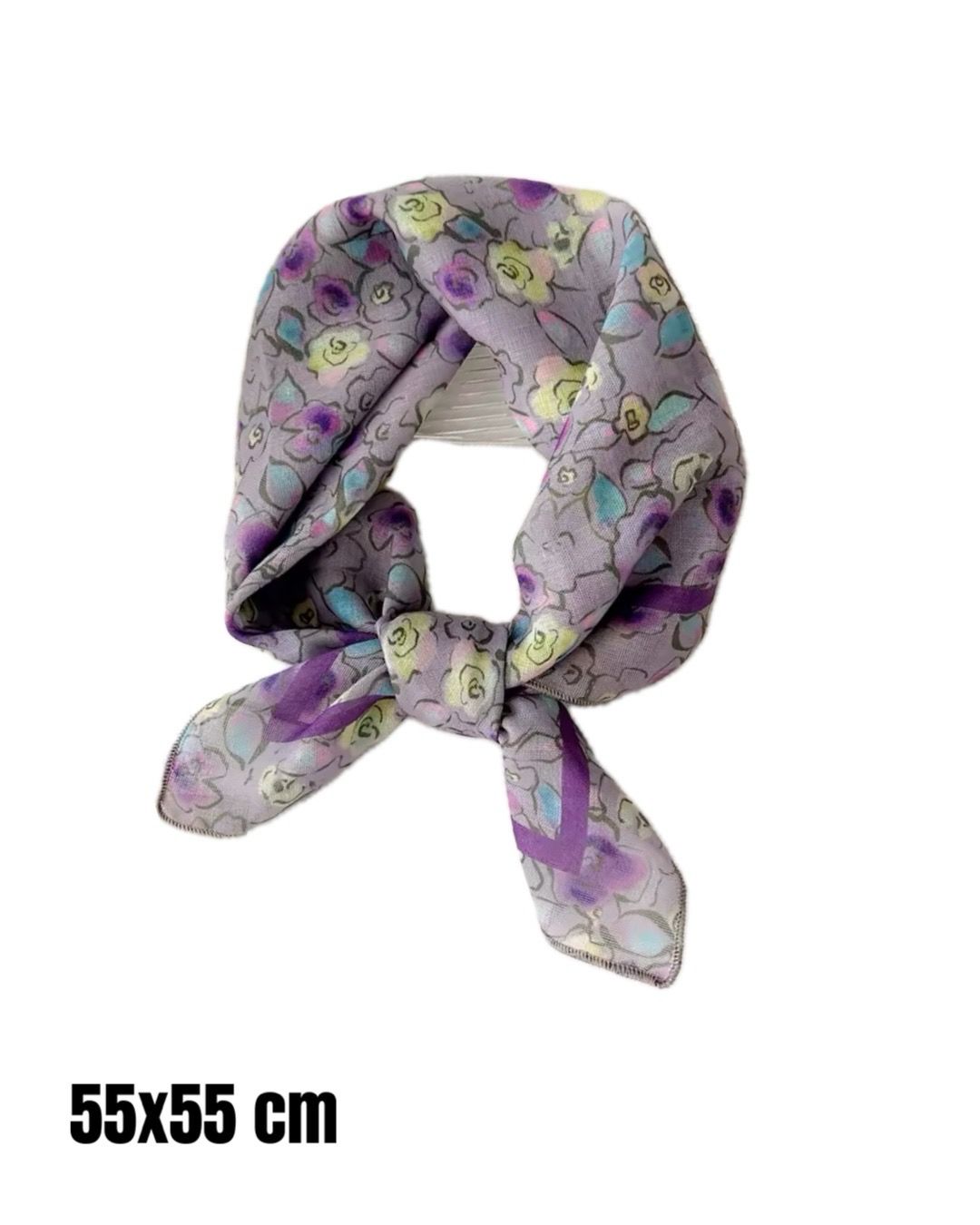 Purple Flowers Scarf