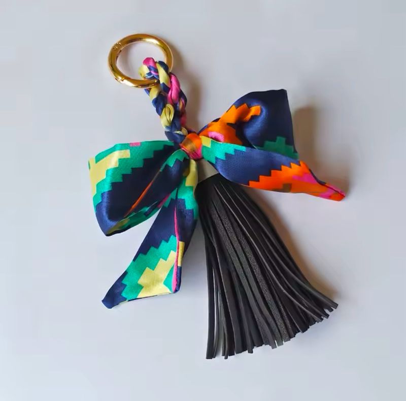 Colorful  Keychain Bowknot Scarf