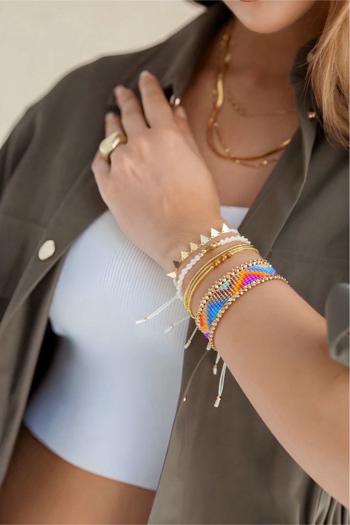 Set de pulseras tejidas Amelia