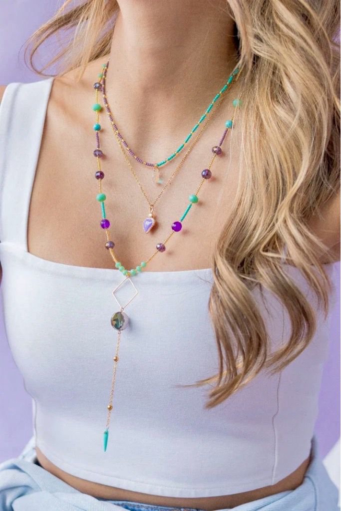Collar Morado Turqueza