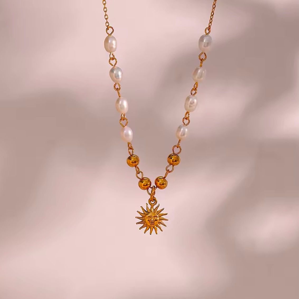 Sun Pearl Necklace