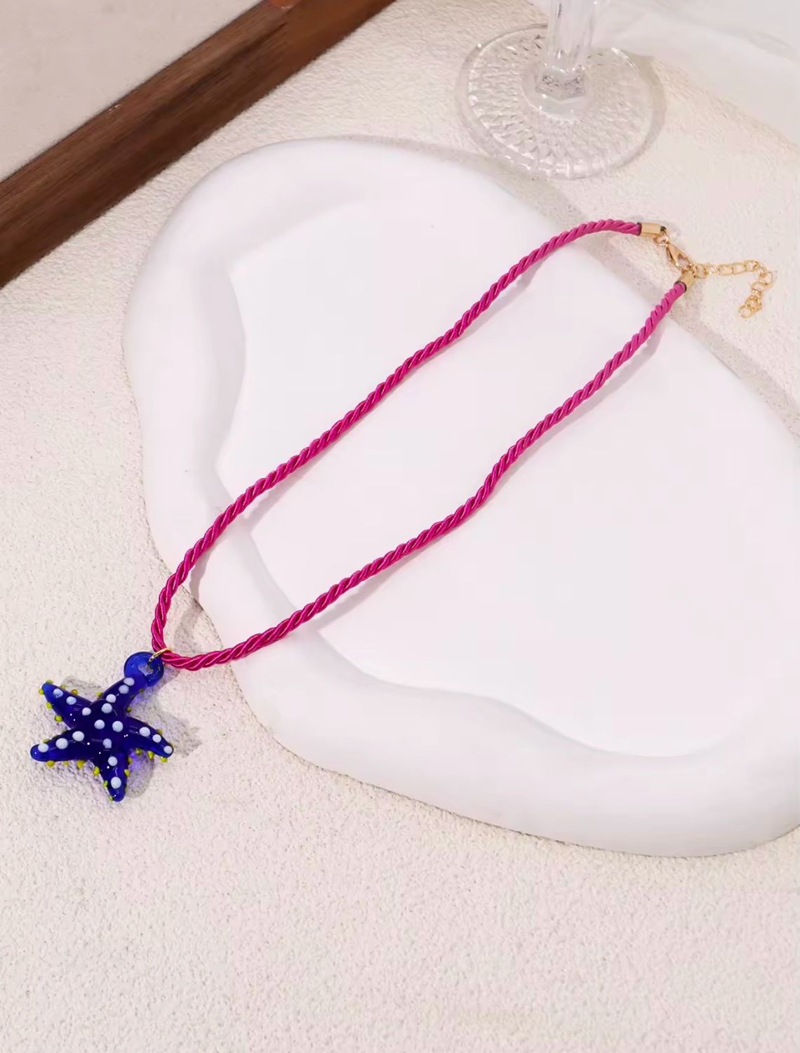 Blue Starfish Necklace