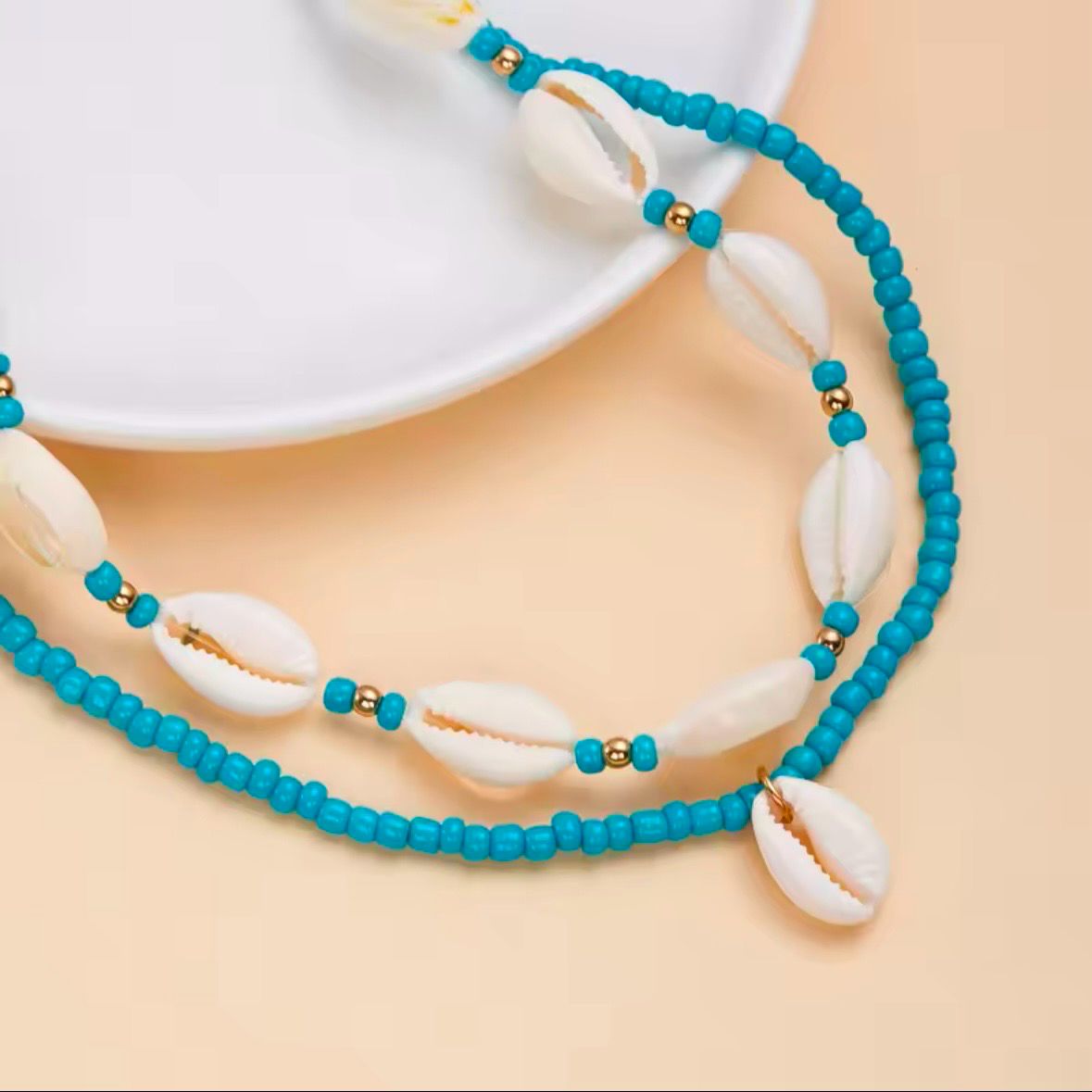 Turquoise Shell Necklace