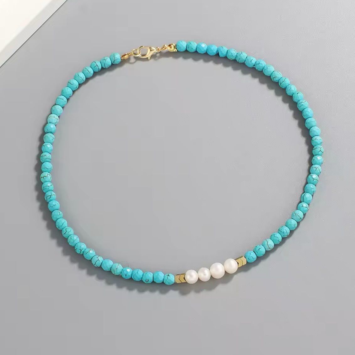 Turquoise Pearl Necklace