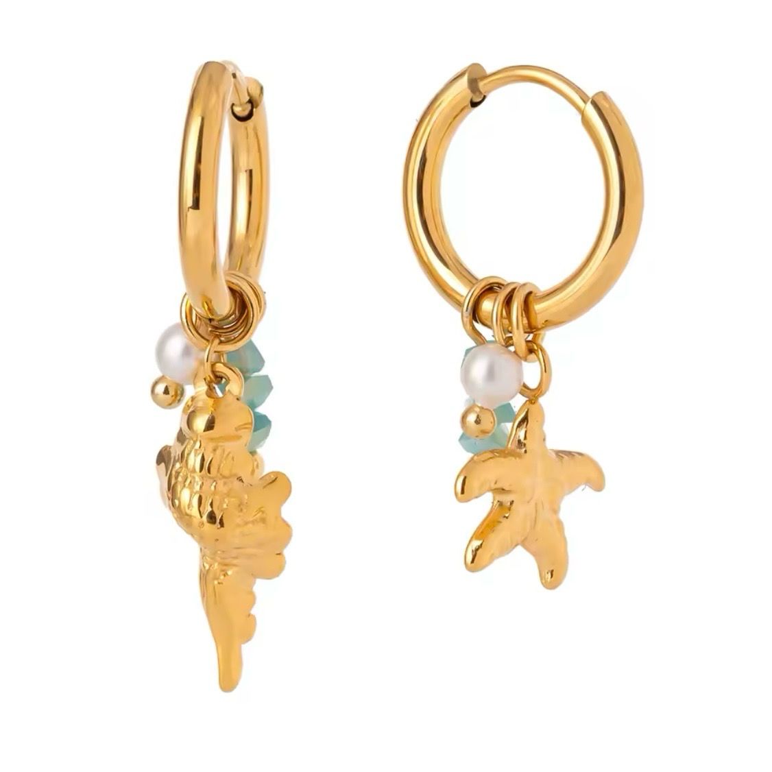 Aqua Beach Earrings