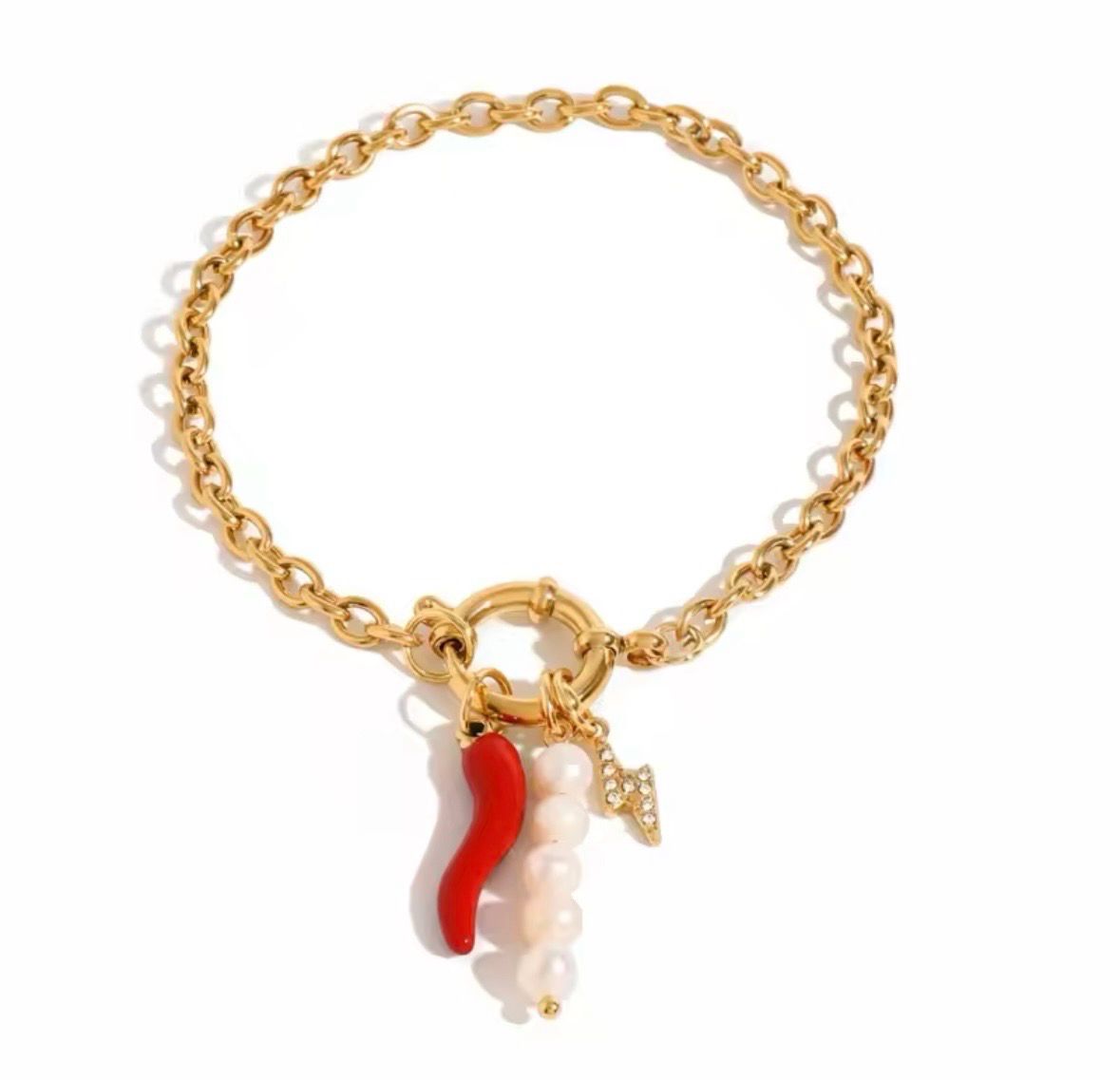 Chili Pearl Bracelet