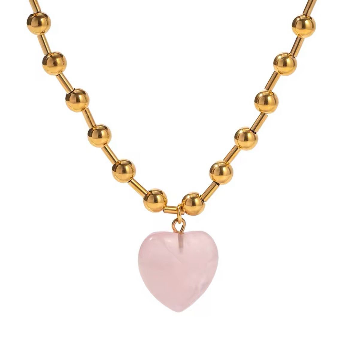 Pink Heart Necklace