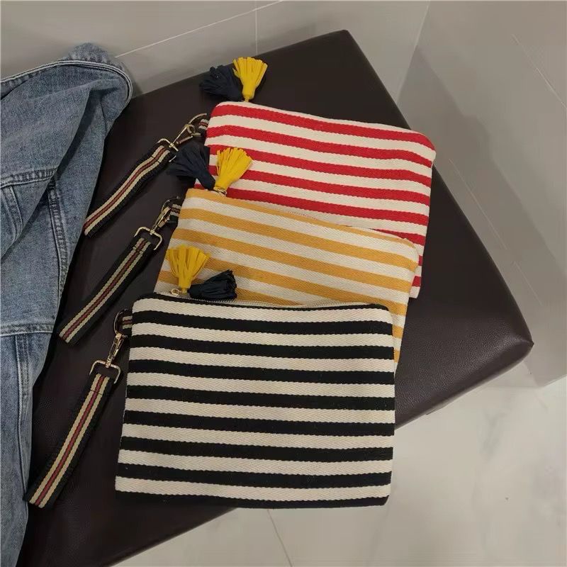 Striped Makeup Bags
