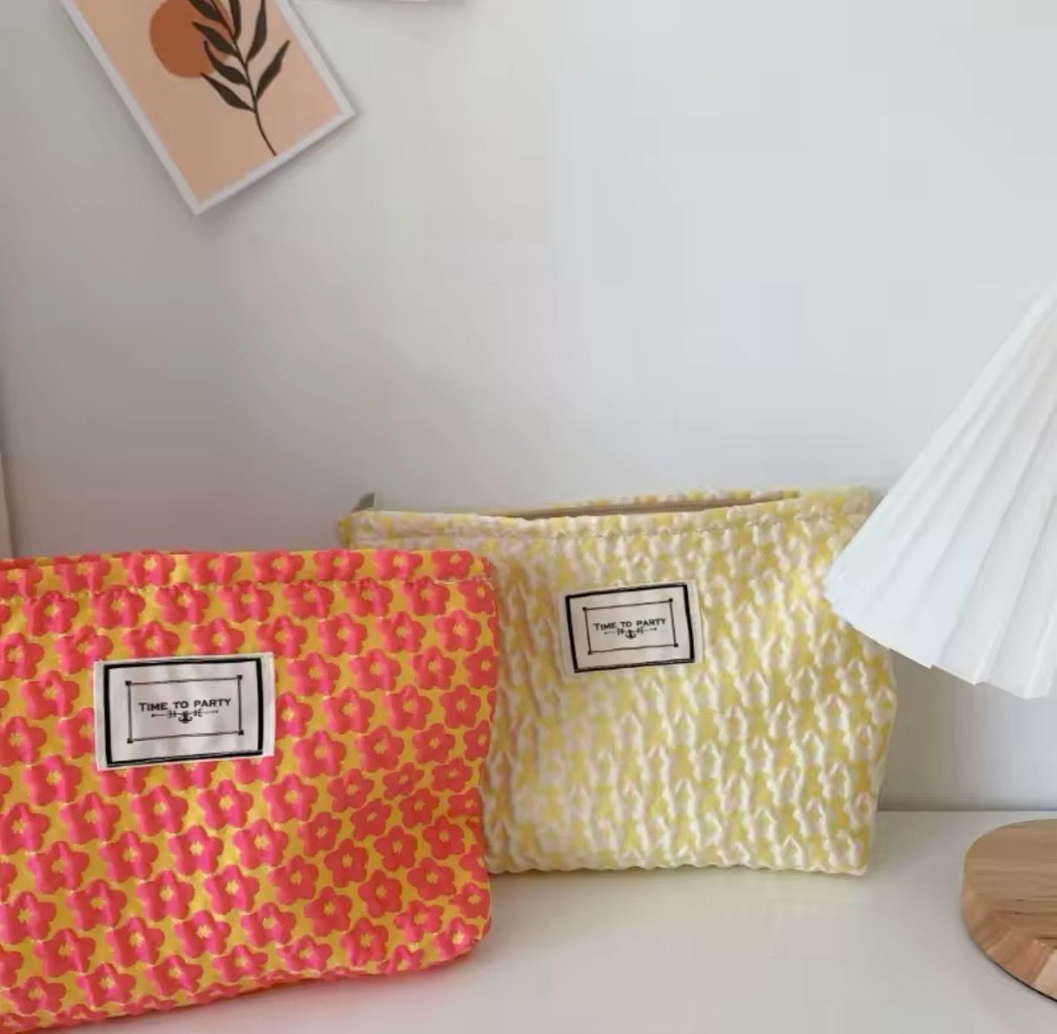 Tangerine Makeup Bag
