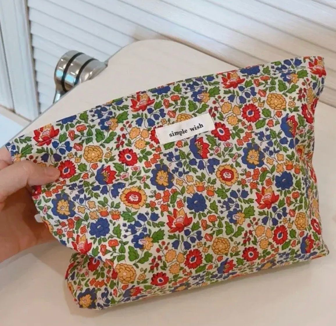 Spring Flowers Makeup Bag