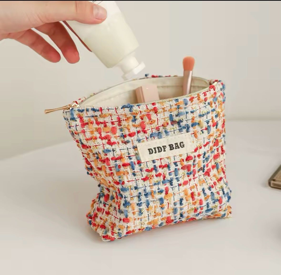 Mini Makeup Bag-Italy Red