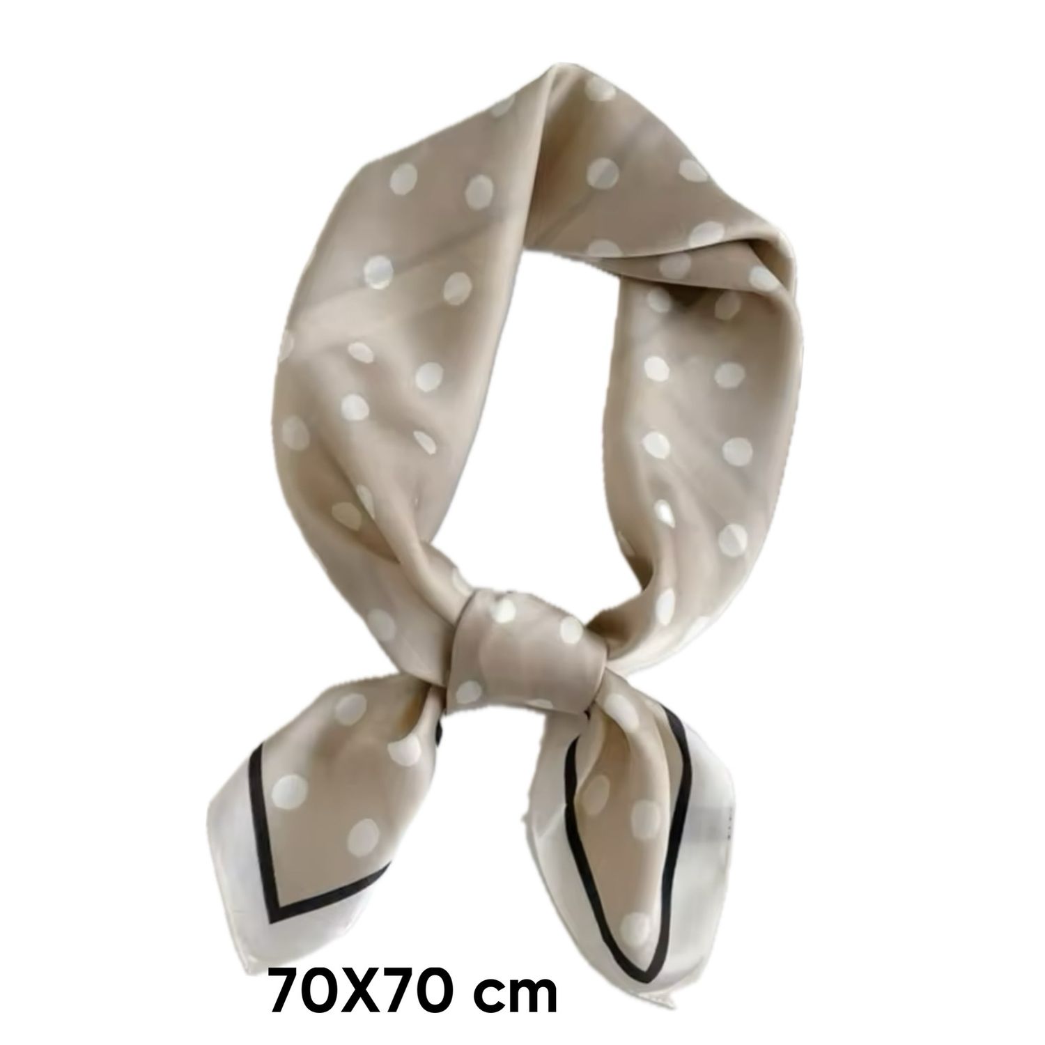 Beige Polka Dots Scarf