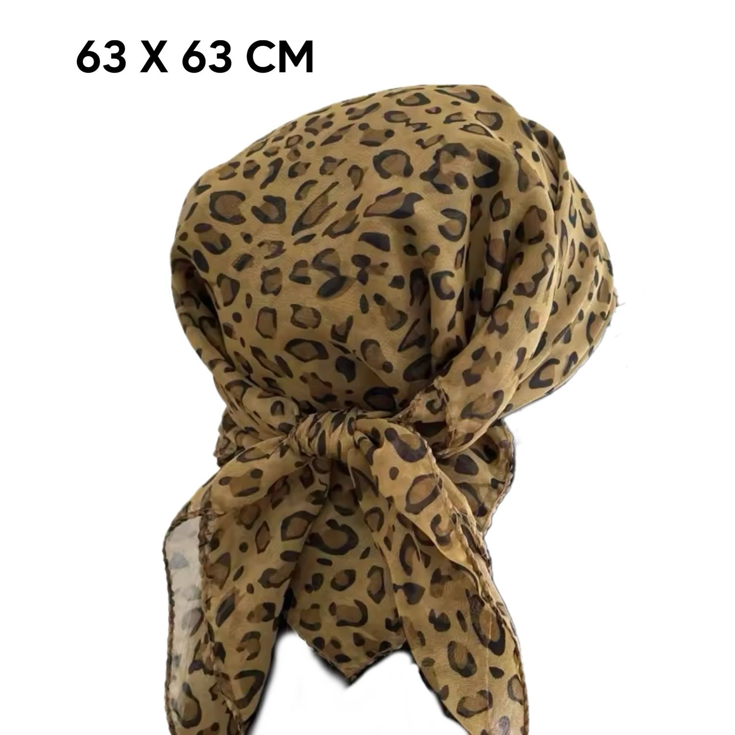 Brown Cheetah Print Scarf