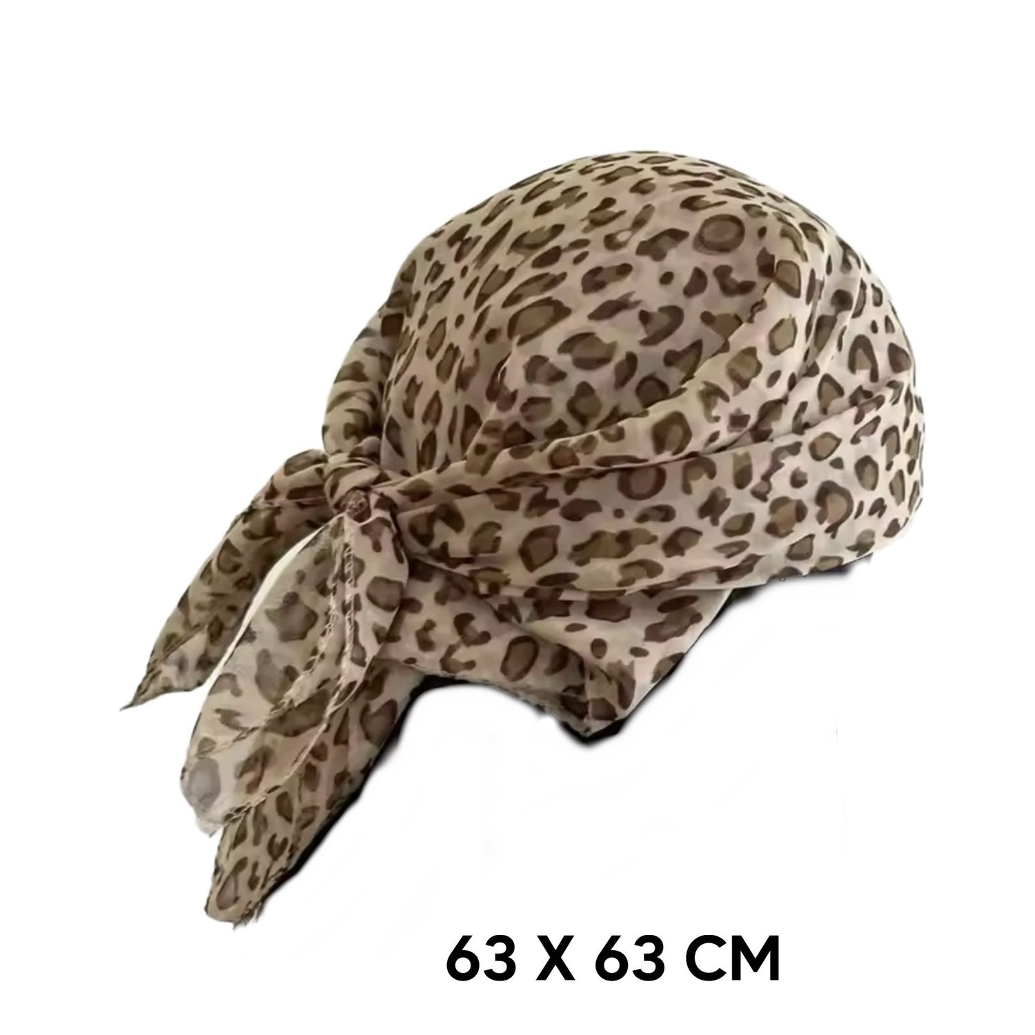 Beige Cheetah Print Scarf