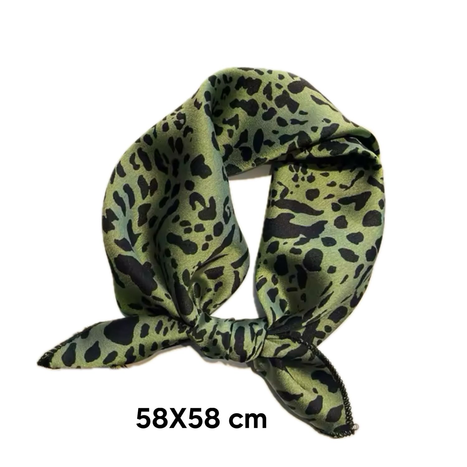 Olive Green print Scarf