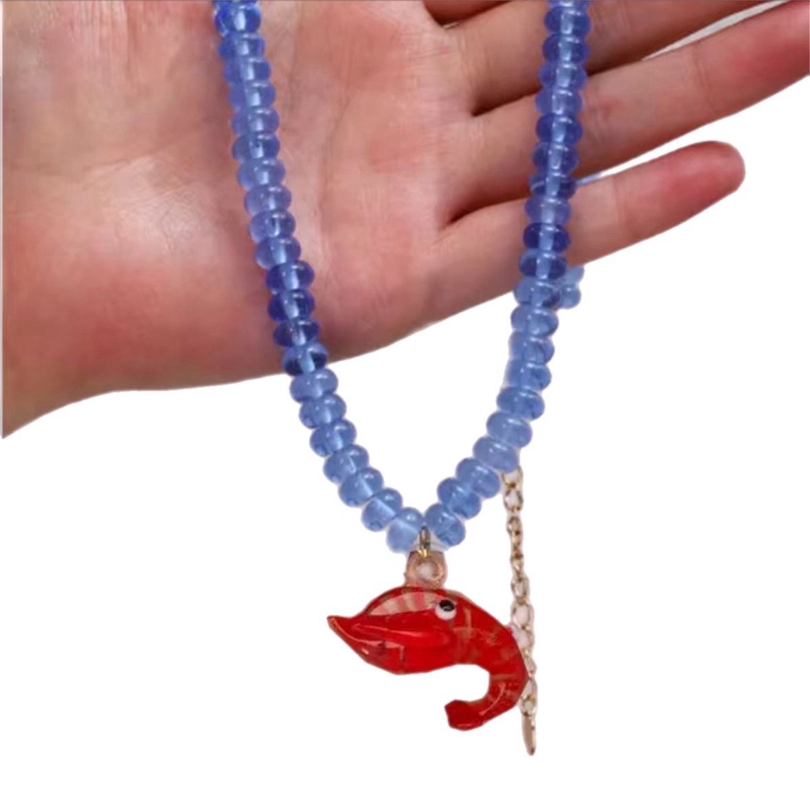 Blue Crab Necklace