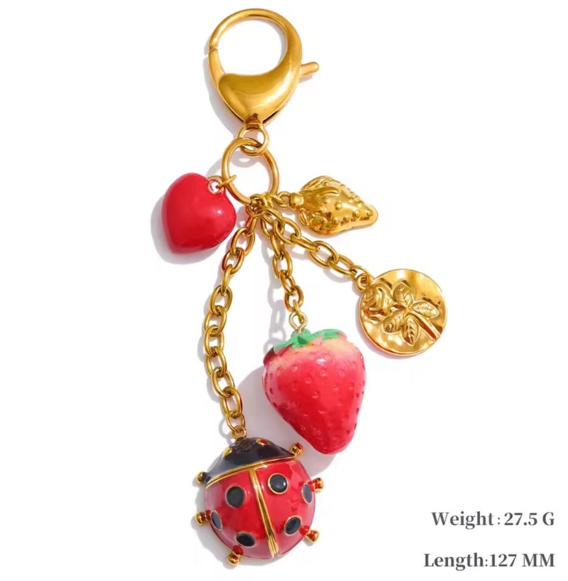 Ladybug Bag Charm