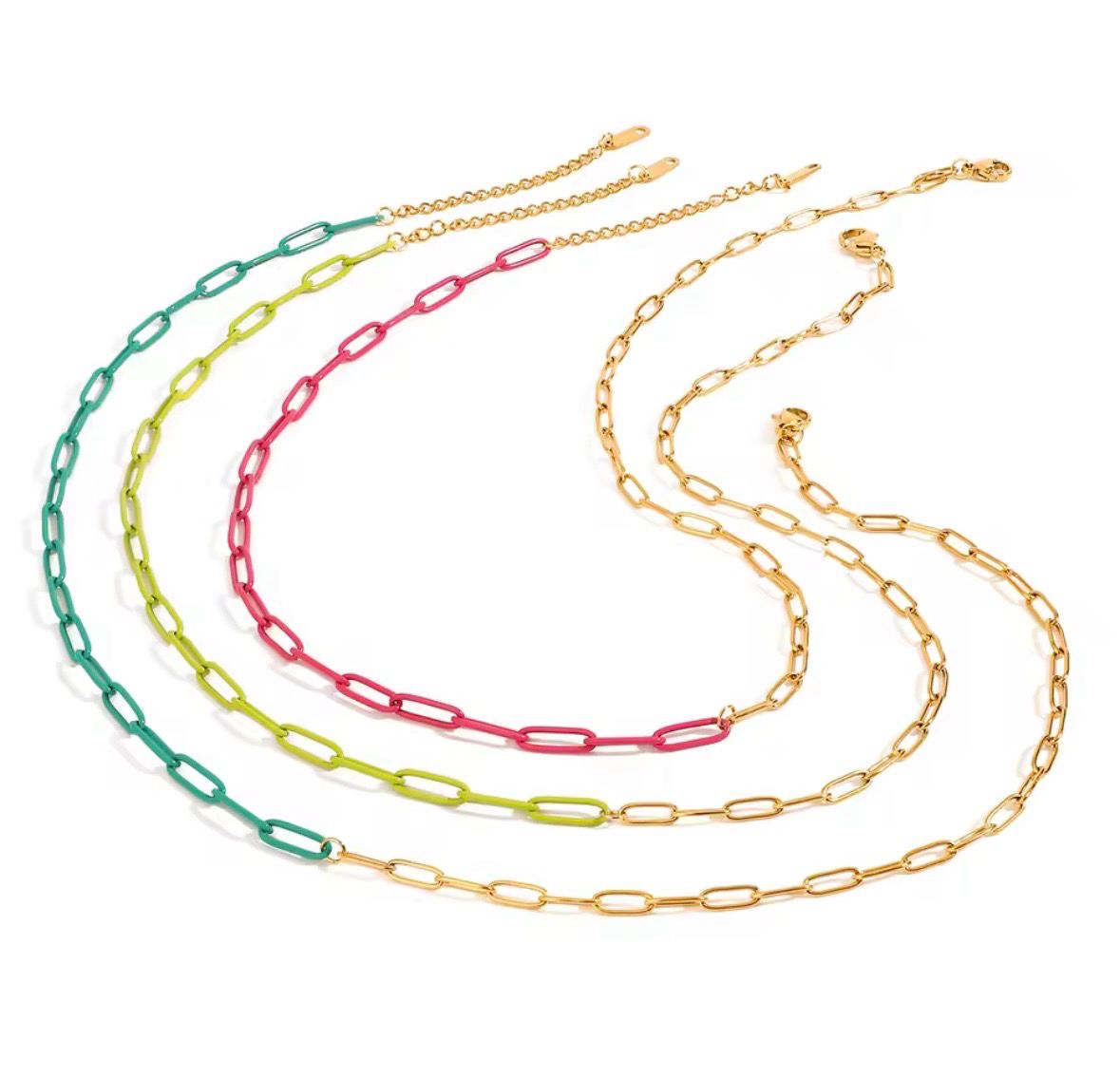 Color clip Necklace