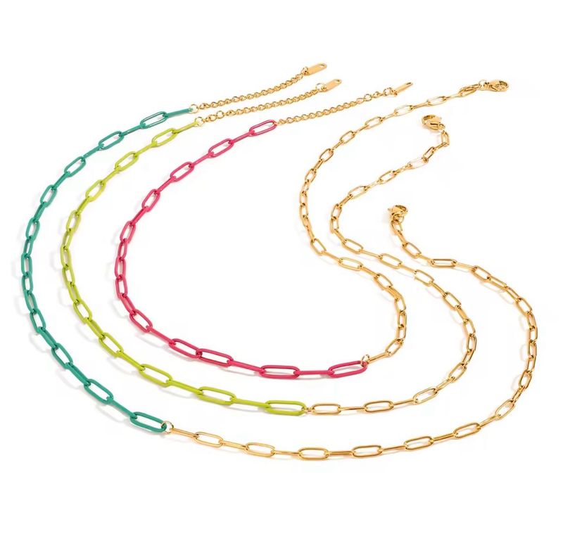 Color clip Necklace