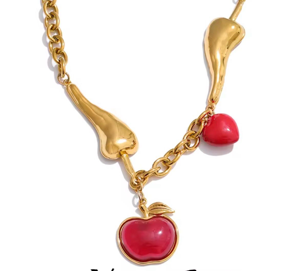 Chili Apple Necklace