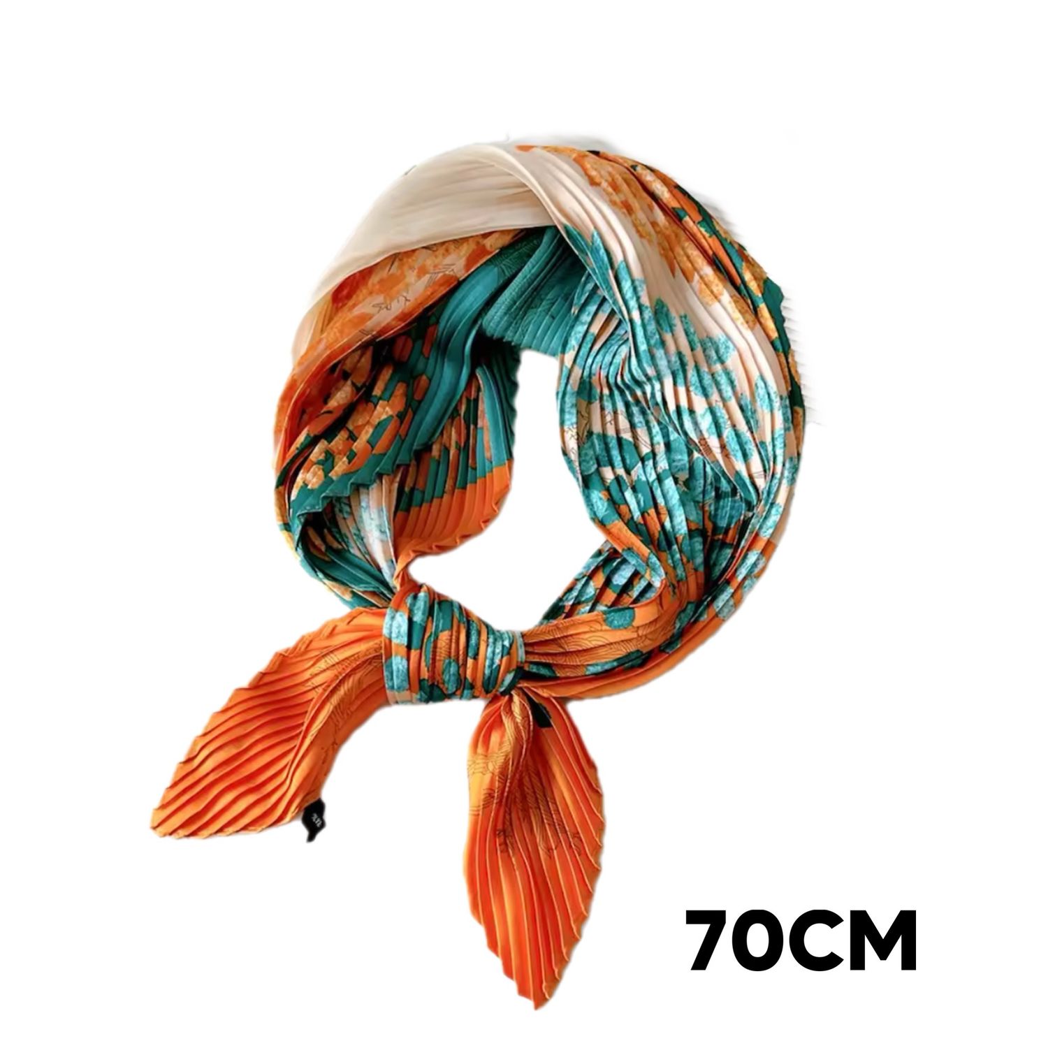 Orange Turquoise Scarf