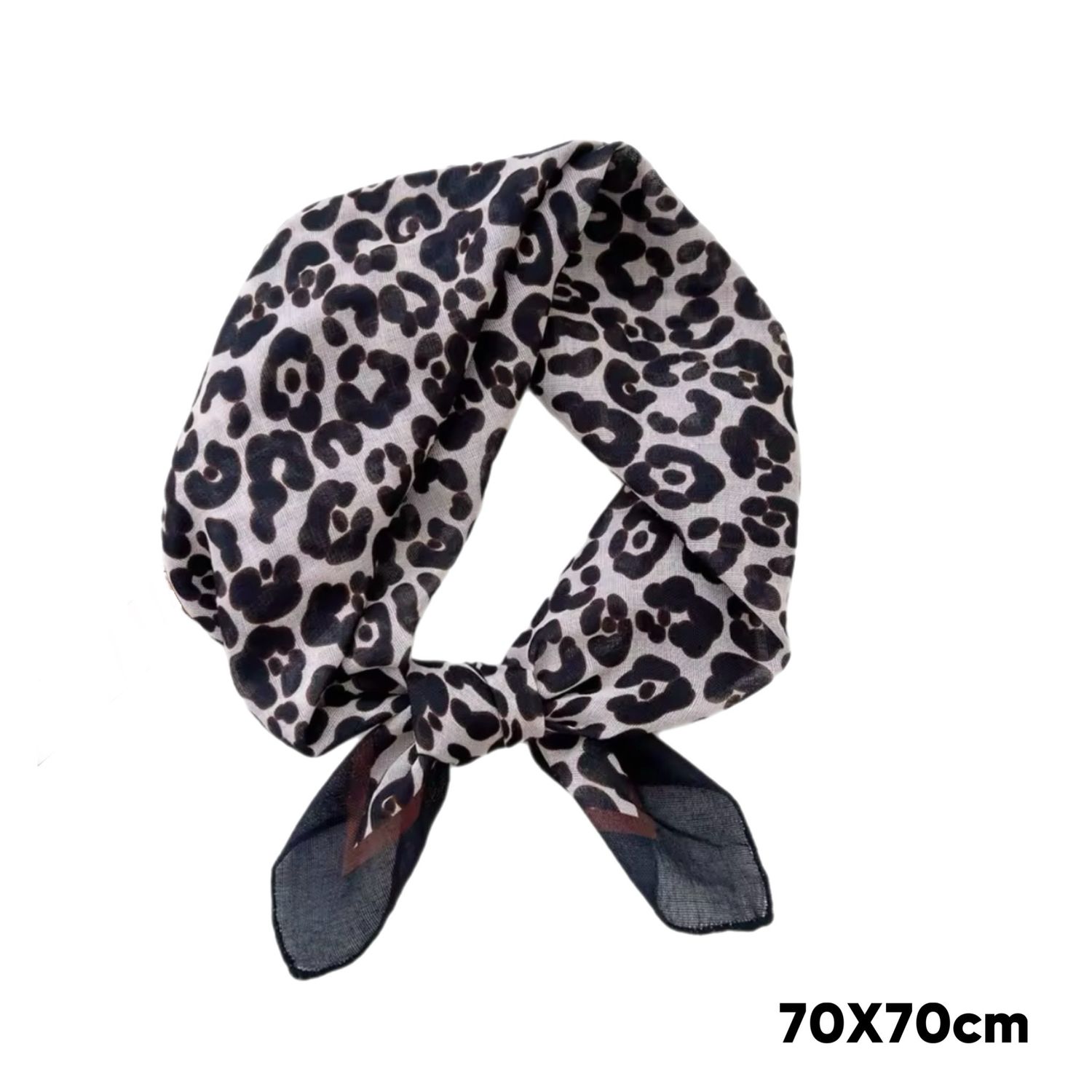 Black Animal print Scarf