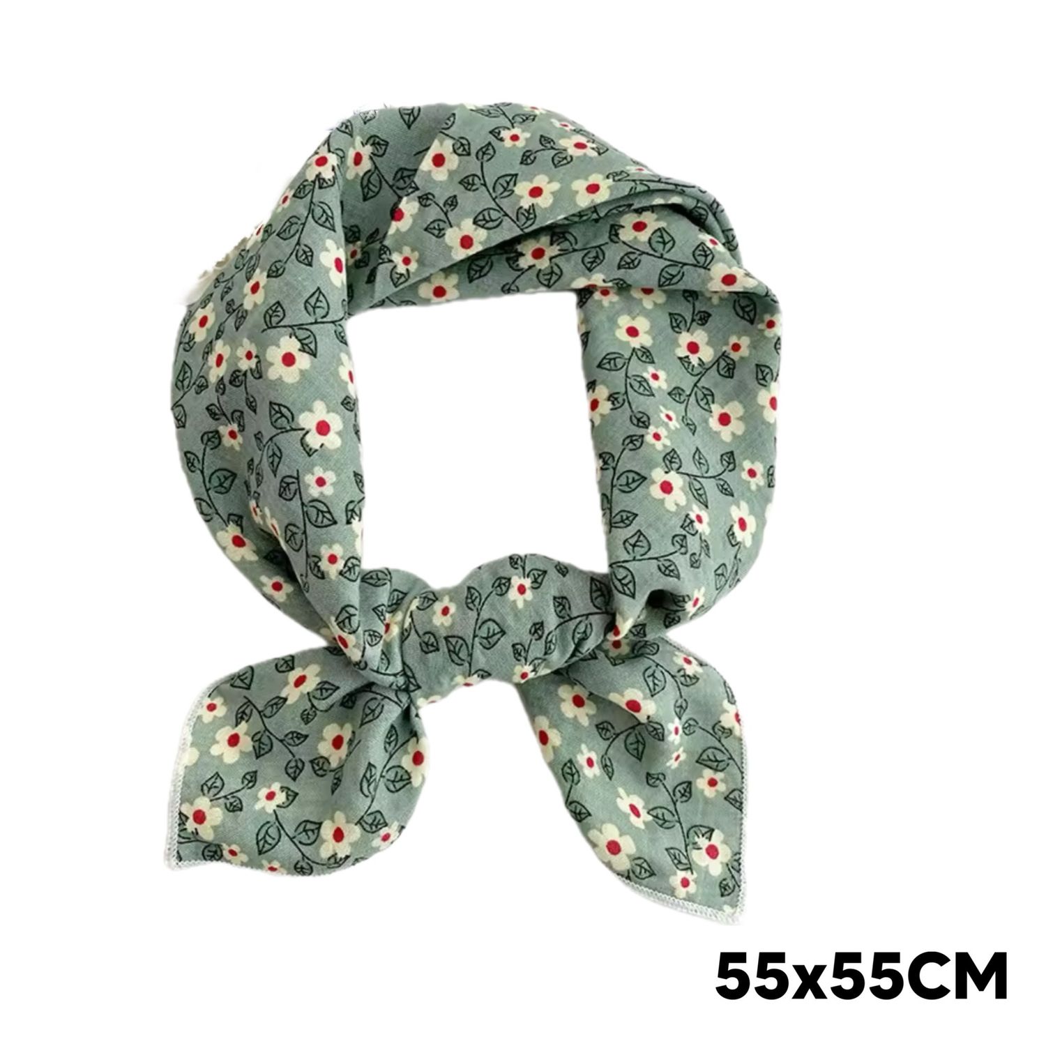 Mint Flower Scarf