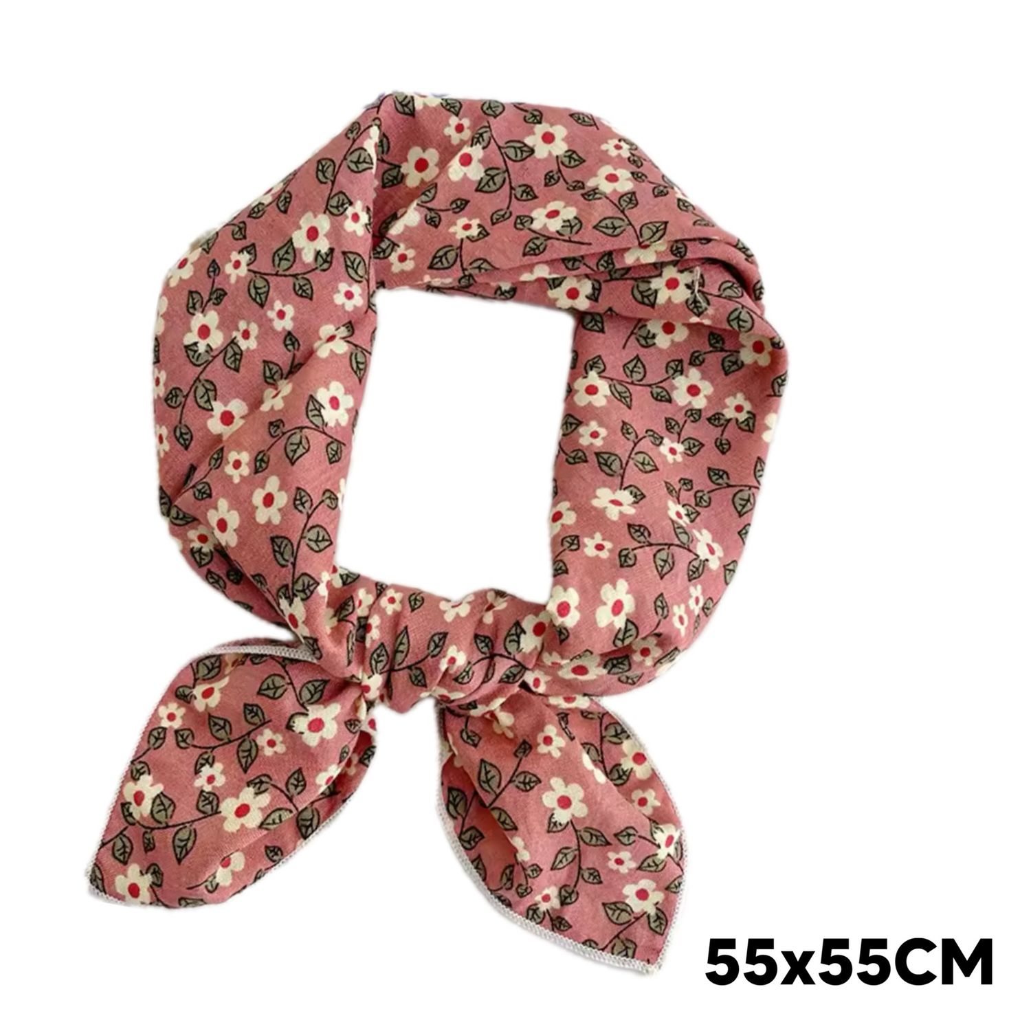 Pink Flower Scarf